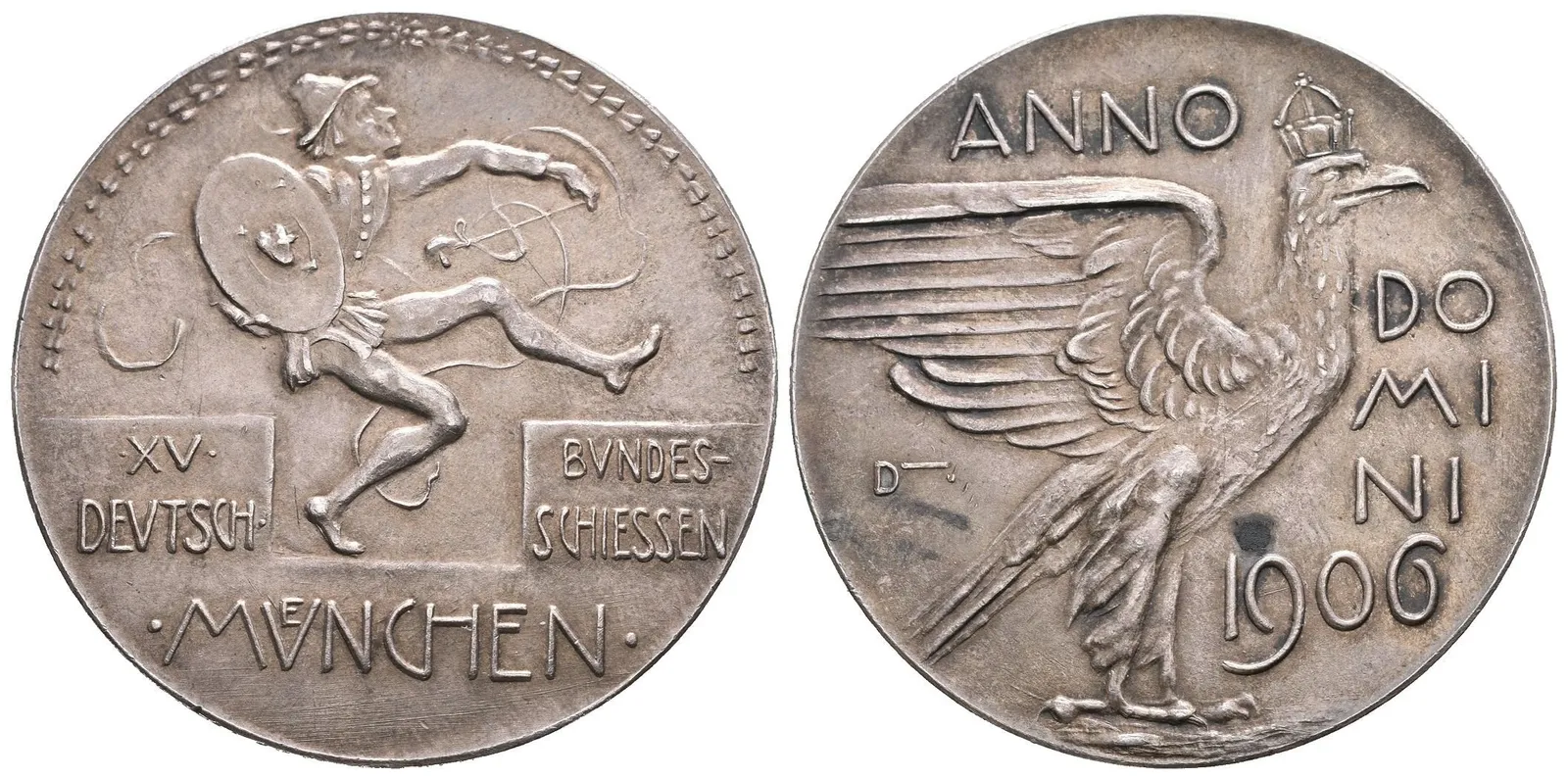 AR Medaile 1906 - XV. Německé spolkové střelby v Mnichově. — 1