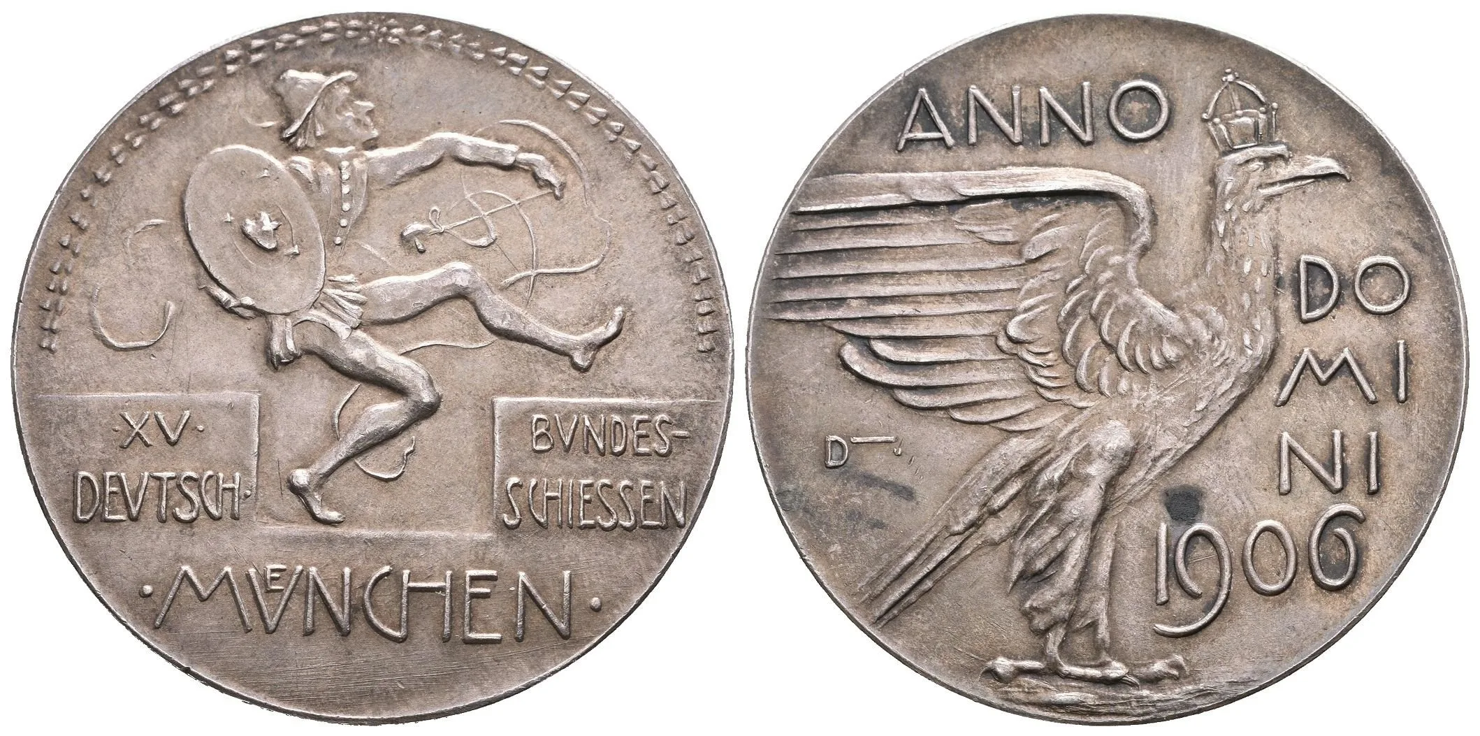 AR Medaile 1906 - XV. Německé spolkové střelby v Mnichově. — 1