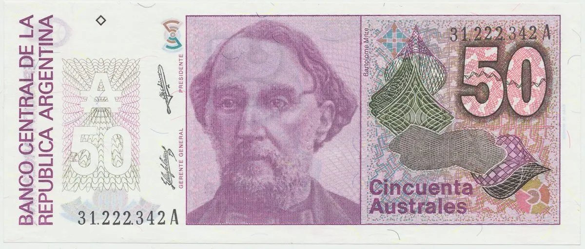 Argentina, 50 Australes (1985~1989), P.326b