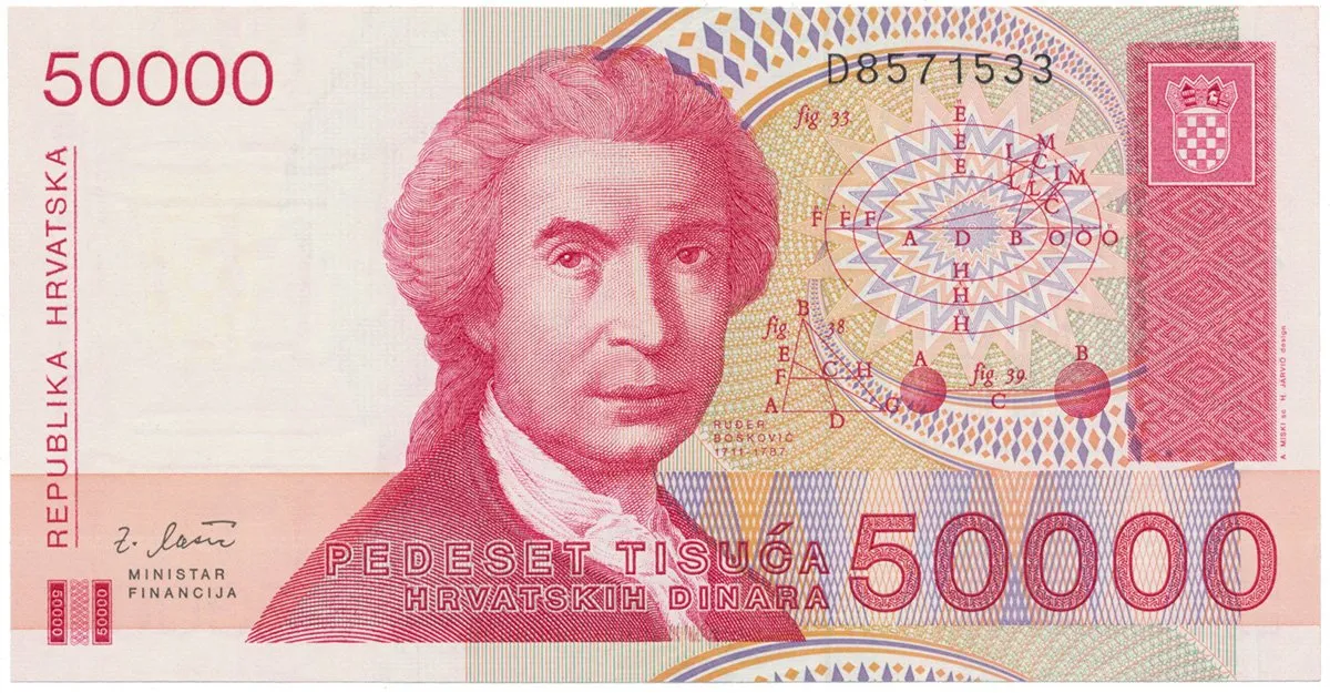 Chorvatsko, 50.000 Dinar 1993, P.26a