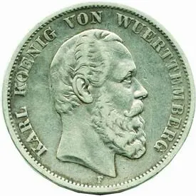 Württemberg, Karl, 1864 - 1891 — 1
