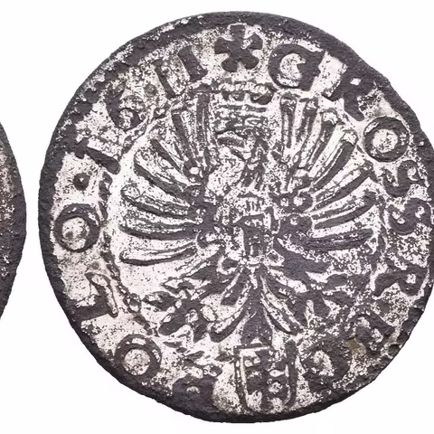 Groš 1611, Krakov, Kop.798, dobové falsum ke škodě oběhu,