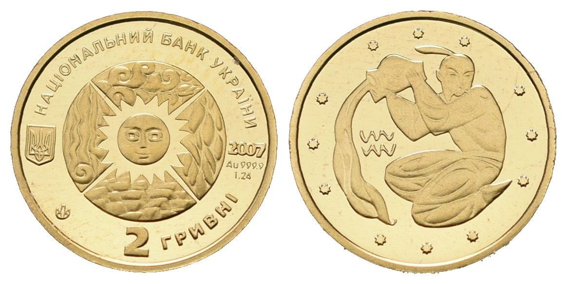 Ukrajina, 2 Grivna 2006 - Vodnář