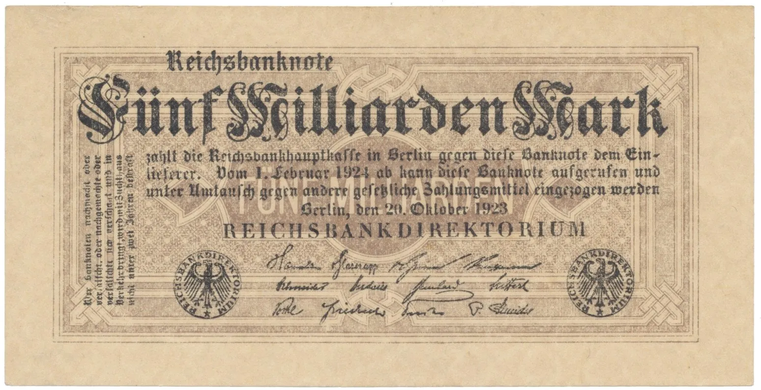Německo, 5 Milliarden Mark 1923, Ro.120e