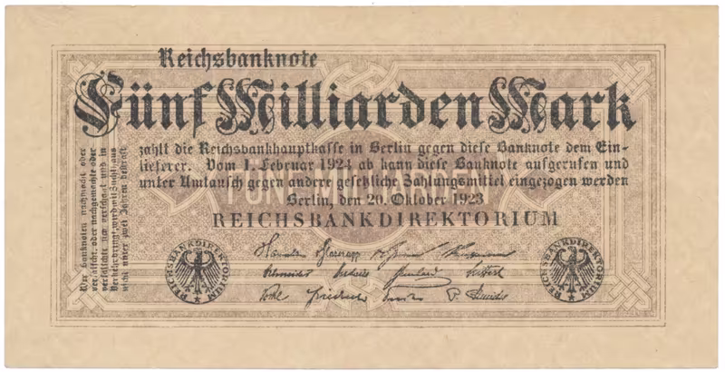 Německo, 5 Milliarden Mark 1923, Ro.120e
