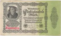 Německo, 50000 Mark 1922, Ro.079c