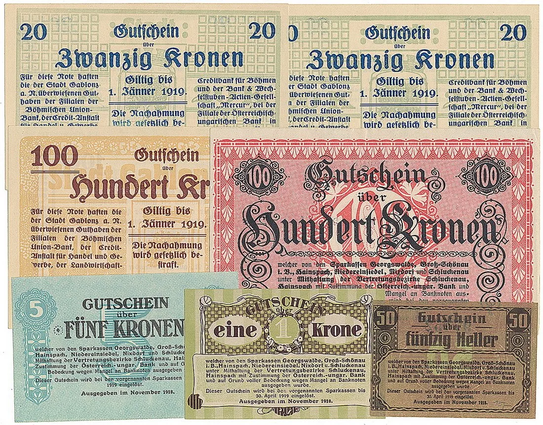 Nouzovky české od roku 1914 — 1