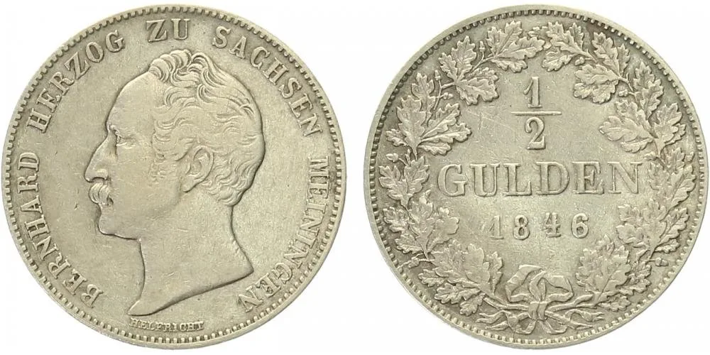 Sasko - Meiningen, Bernhard II., 1821 - 1866 — 1