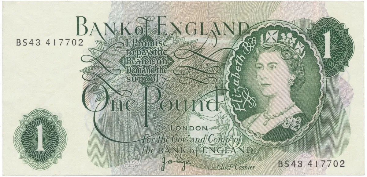 Velká Británie, 1 Pound (1970~1977), Page, P.374g
