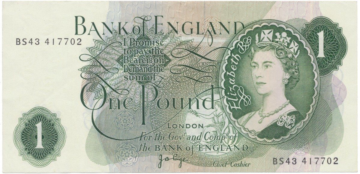 Velká Británie, 1 Pound (1970~1977), Page, P.374g