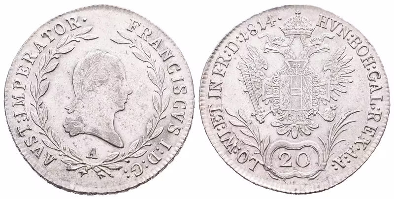 František II., 20 Krejcar 1814 A