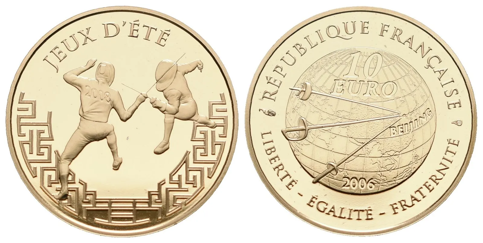 Francie, 10 Euro 2006 - LOH Peking - Šerm