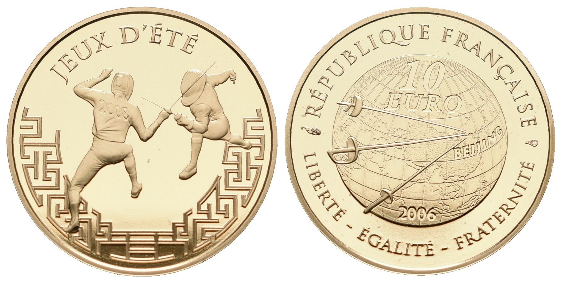 Francie, 10 Euro 2006 - LOH Peking - Šerm