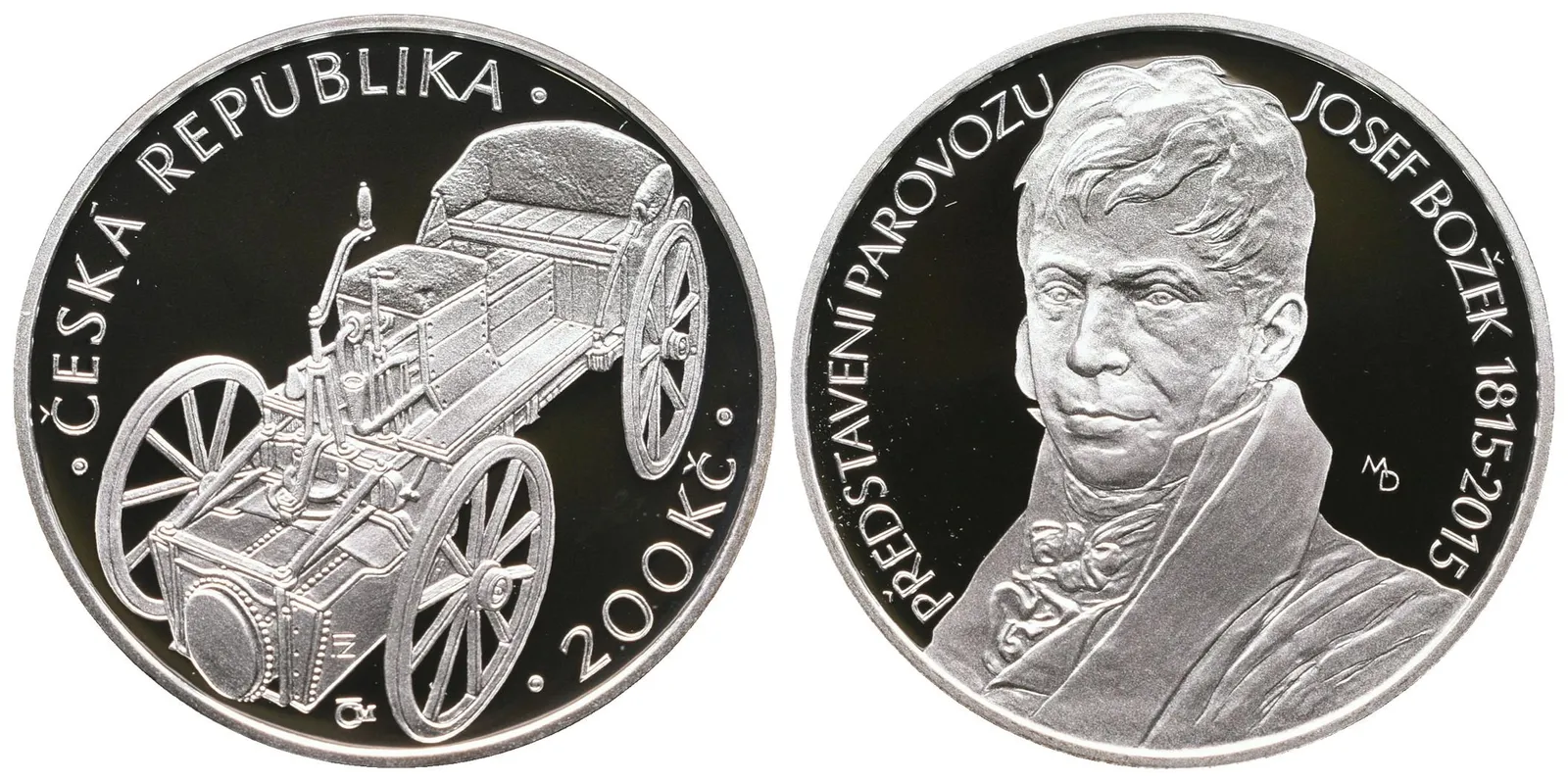 200 Kč 2015 - Josef Božek, PROOF