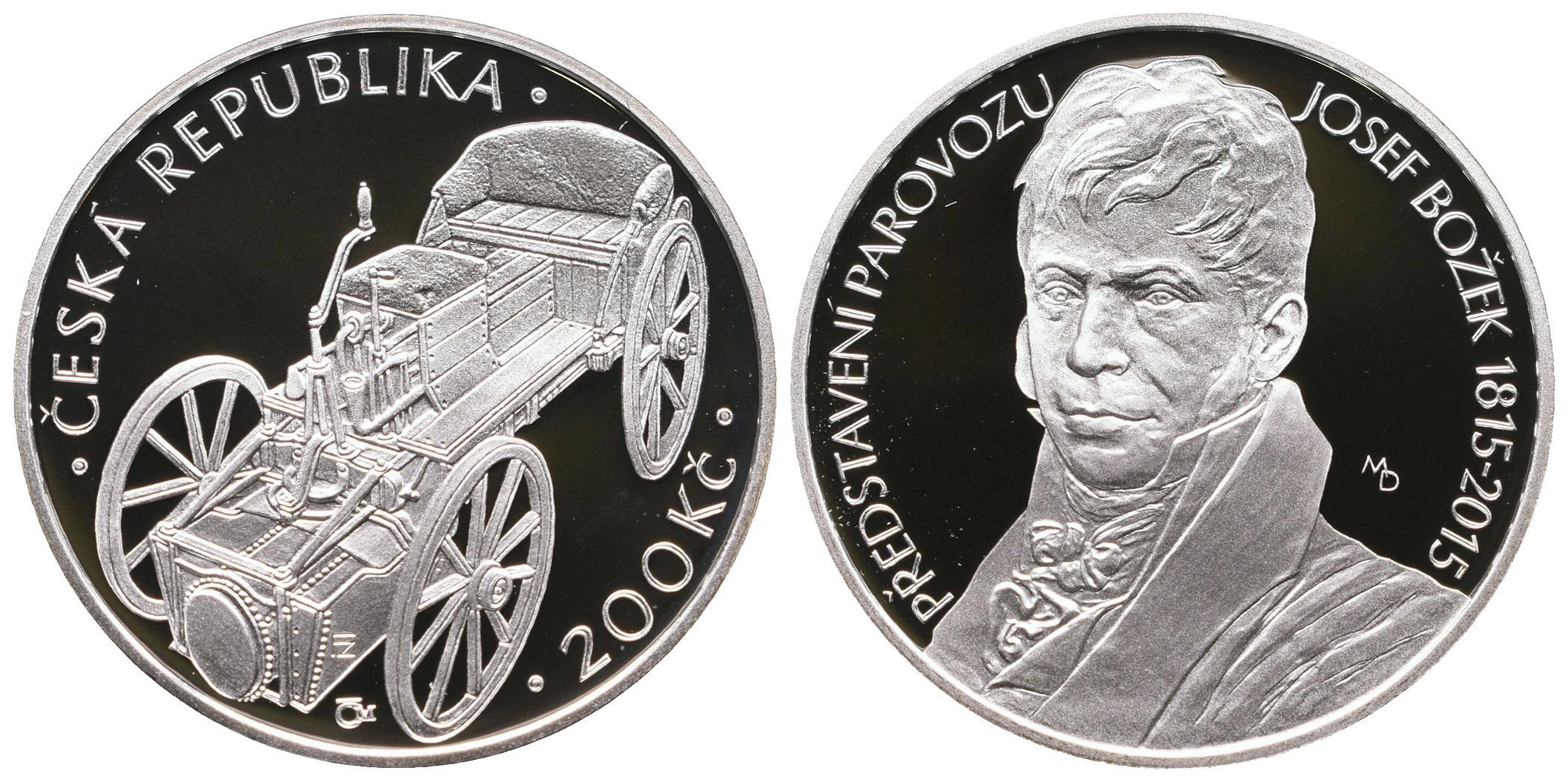 200 Kč 2015 - Josef Božek, PROOF