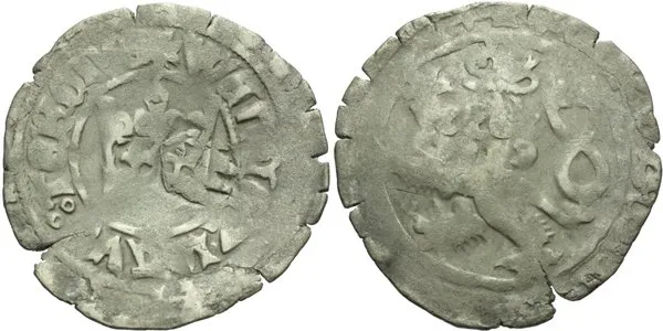 Pražský groš s kontramarkou města Cham, Sm. 67, Krusy C1,1