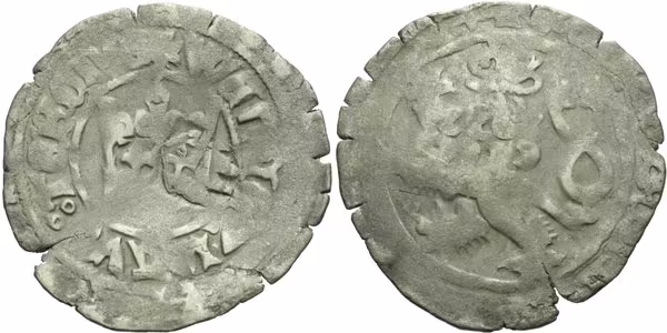 Pražský groš s kontramarkou města Cham, Sm. 67, Krusy C1,1