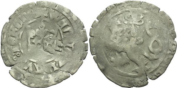 Pražský groš s kontramarkou města Cham, Sm. 67, Krusy C1,1