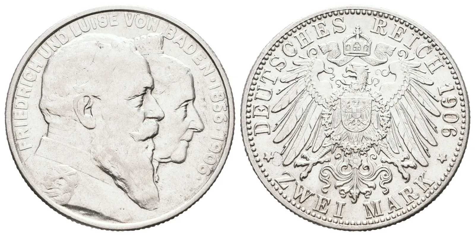 Baden, 2 Marka 1906 - Zlatá svatba