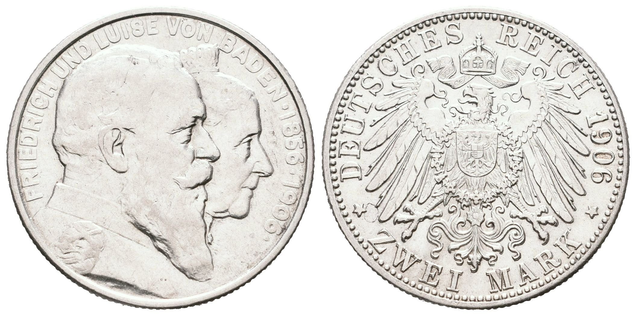 Baden, 2 Marka 1906 - Zlatá svatba