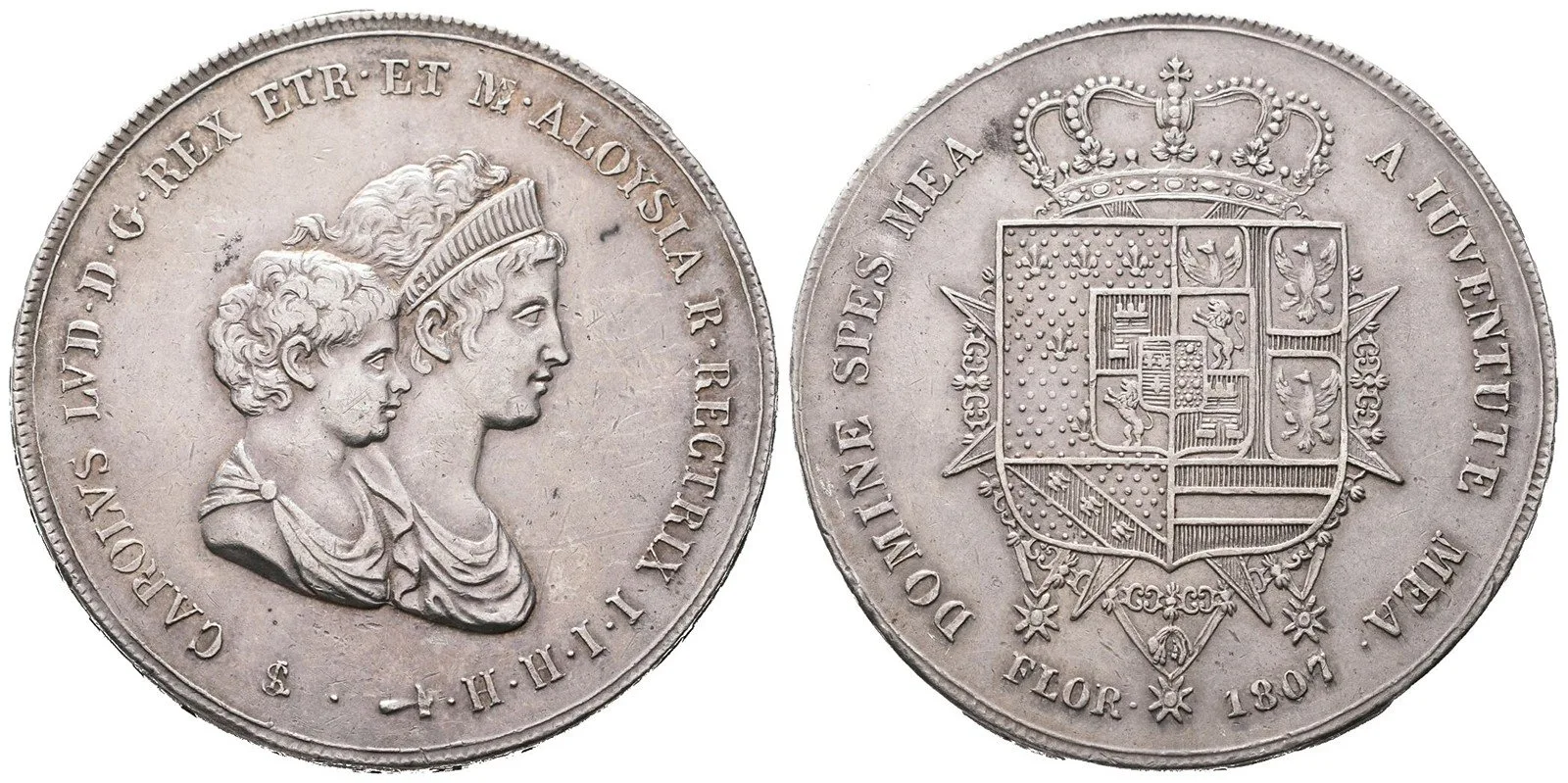 Itálie - Toskánsko, Carolo Ludovico a Maria Louisa, 1803 - 1807 — 1
