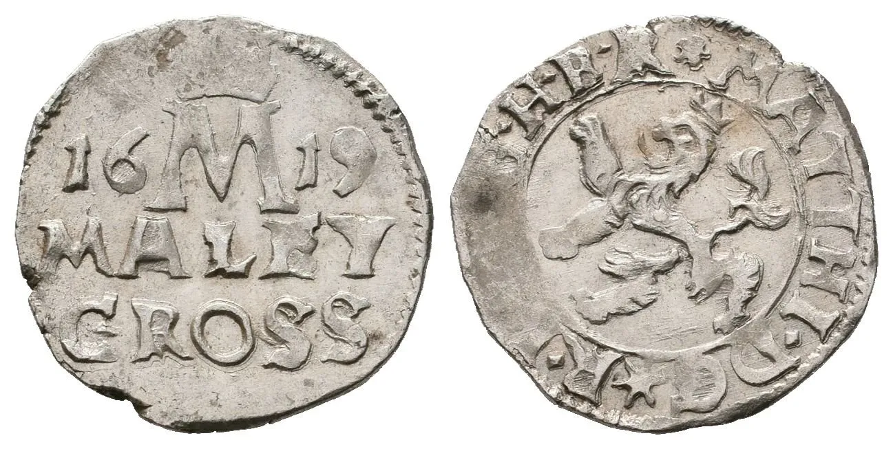 Matyáš II., Malý groš 1619, Kutná Hora