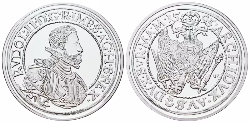 Replika - Historický 1/2 tolar - Rudolf II. 1595