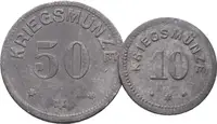 Nouzové ražby, 50 a 10 Pfennig 1917 - Kempten