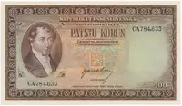 500 Koruna b.d. (1945), perforace 3 m.d., Hej.75a.S1