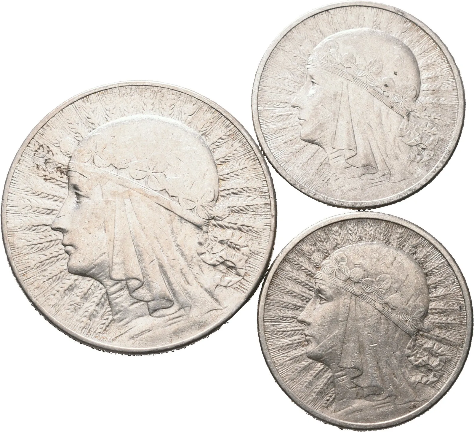 Polsko, 5 Zlotých 1933, 2 Zloté 1932, 1933