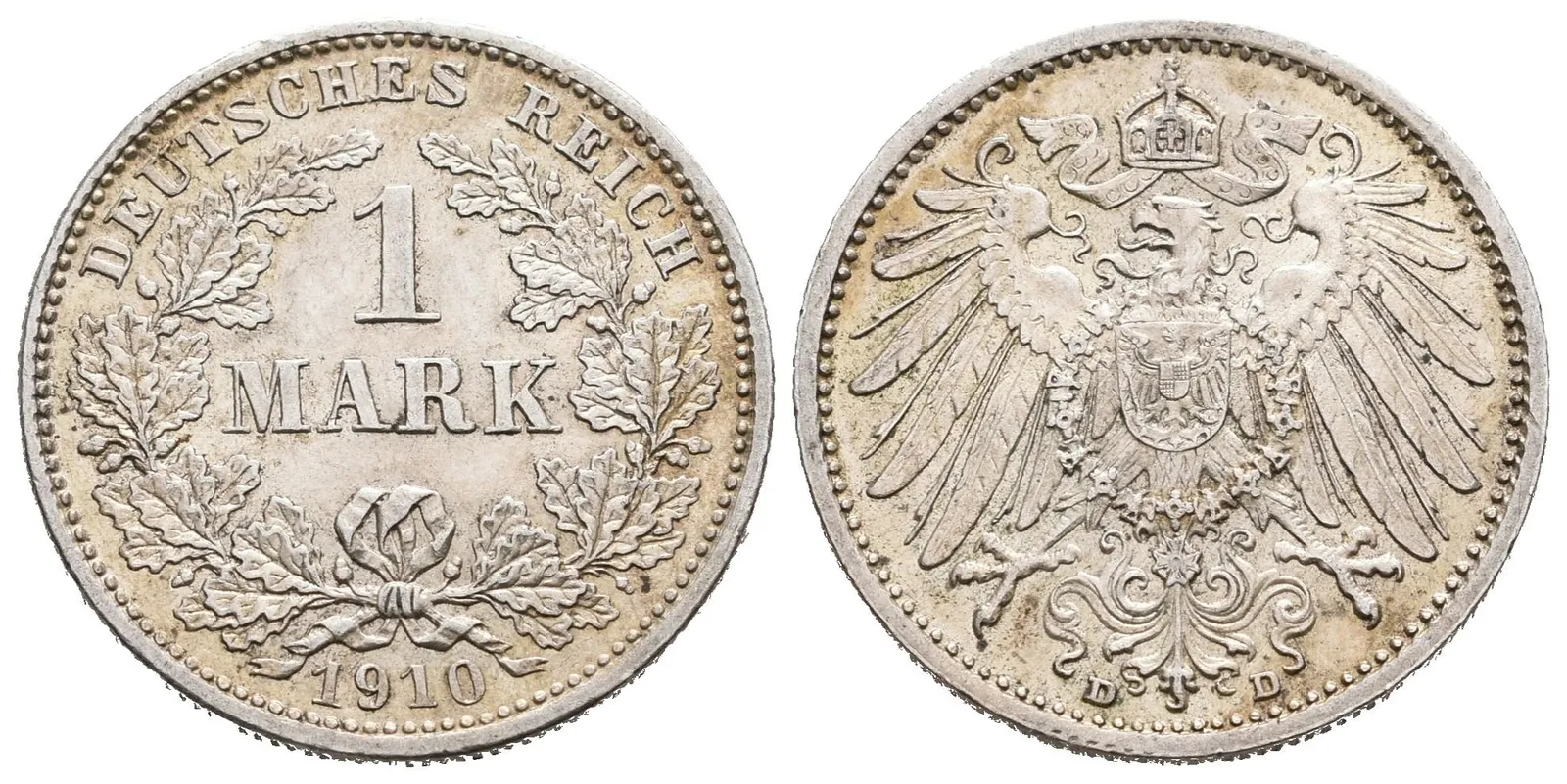 Německé císařství, 1 Marka 1910 D