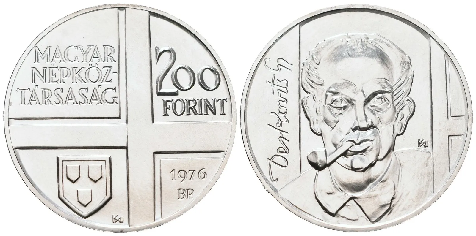 Maďarsko, 200 Forintů 1976 - Gyula Derkovits