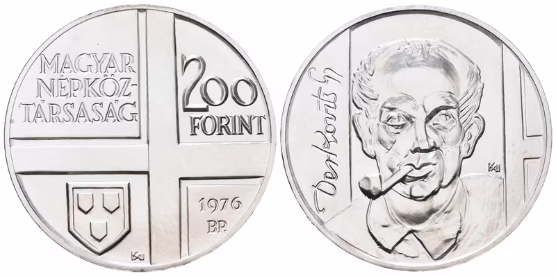 Maďarsko, 200 Forintů 1976 - Gyula Derkovits