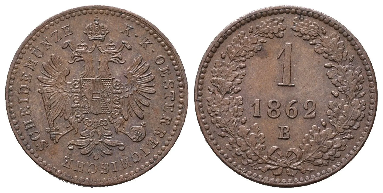 Rakouská a spolková měna, 1857 - 1892 — 1