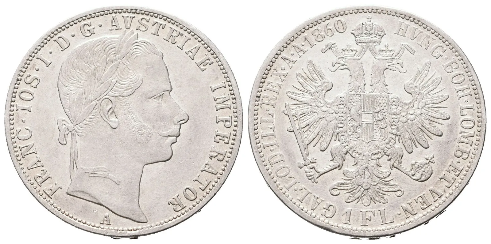 Zlatník 1860 A, varianta s tečkou za REX