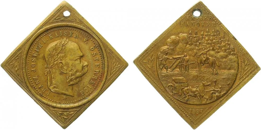 František Josef I., medaile vojenských manévrů — 1