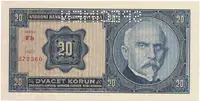 20 Koruna 1926, SPECIMEN, Hej.21c2.S1