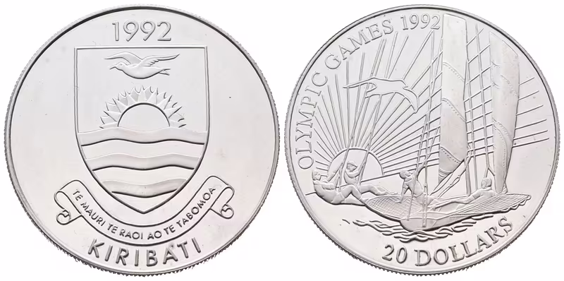 Kiribati, 20 Dollars 1992 - XXV. letní olympijské hry