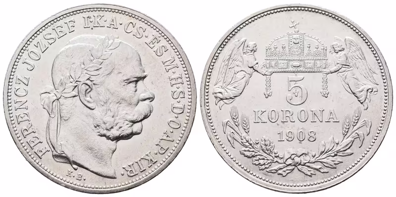 5 Koruna 1908 KB