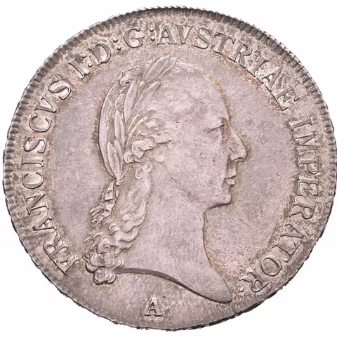 1/2 Tolar 1815 A (společně s 1/2 tolarem 1815 B raženo pouze 7849 ks),