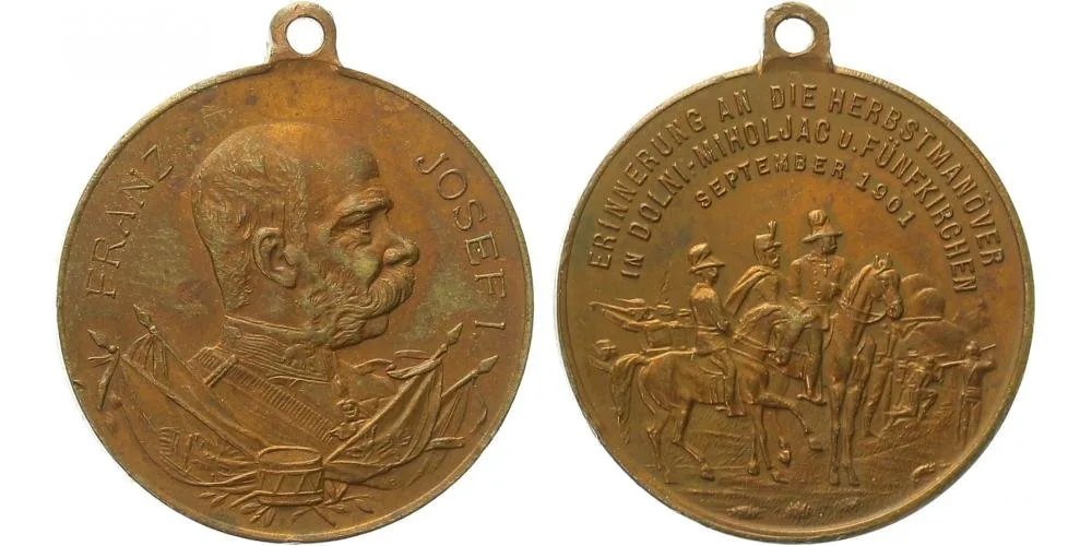 František Josef I., medaile vojenských manévrů — 1