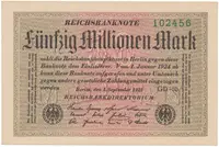 Německo, 50 Millionen Mark 1923, Ro.108l