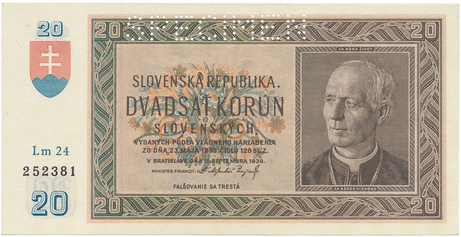 Slovenský stát, 1939 - 1945 — 1