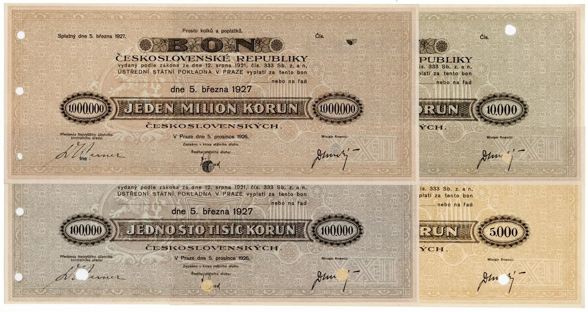 Státní pokladniční poukázky, 1919 - 1939 — 1