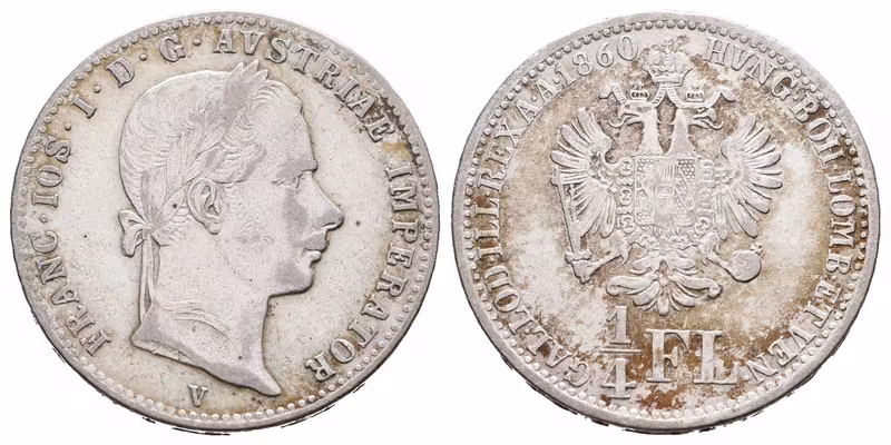 1/4 Zlatník 1860 V