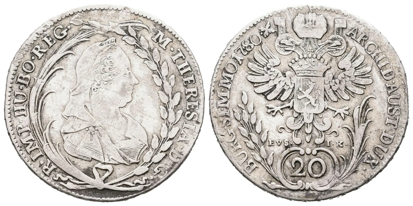 Marie Terezie, 20 Krejcar 1780, Praha