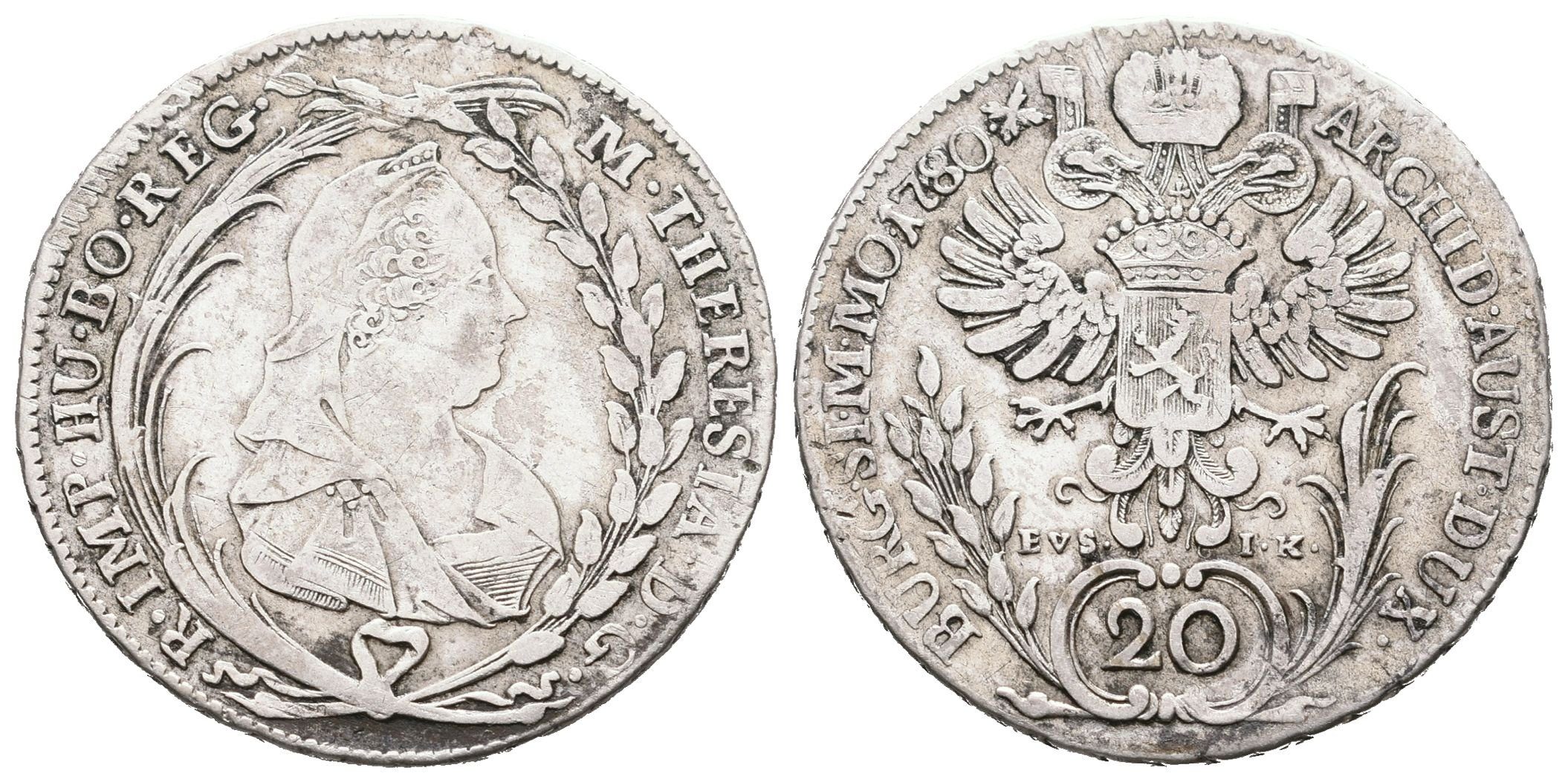 Marie Terezie, 20 Krejcar 1780, Praha