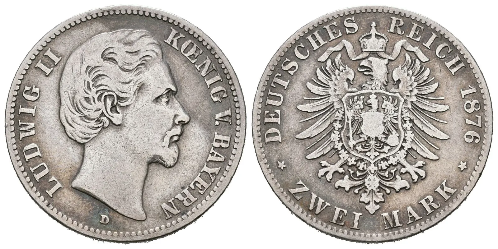 Bavorsko, 2 Marka 1876