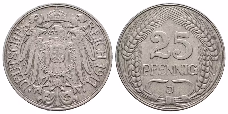 25 Pfennig 1911 J