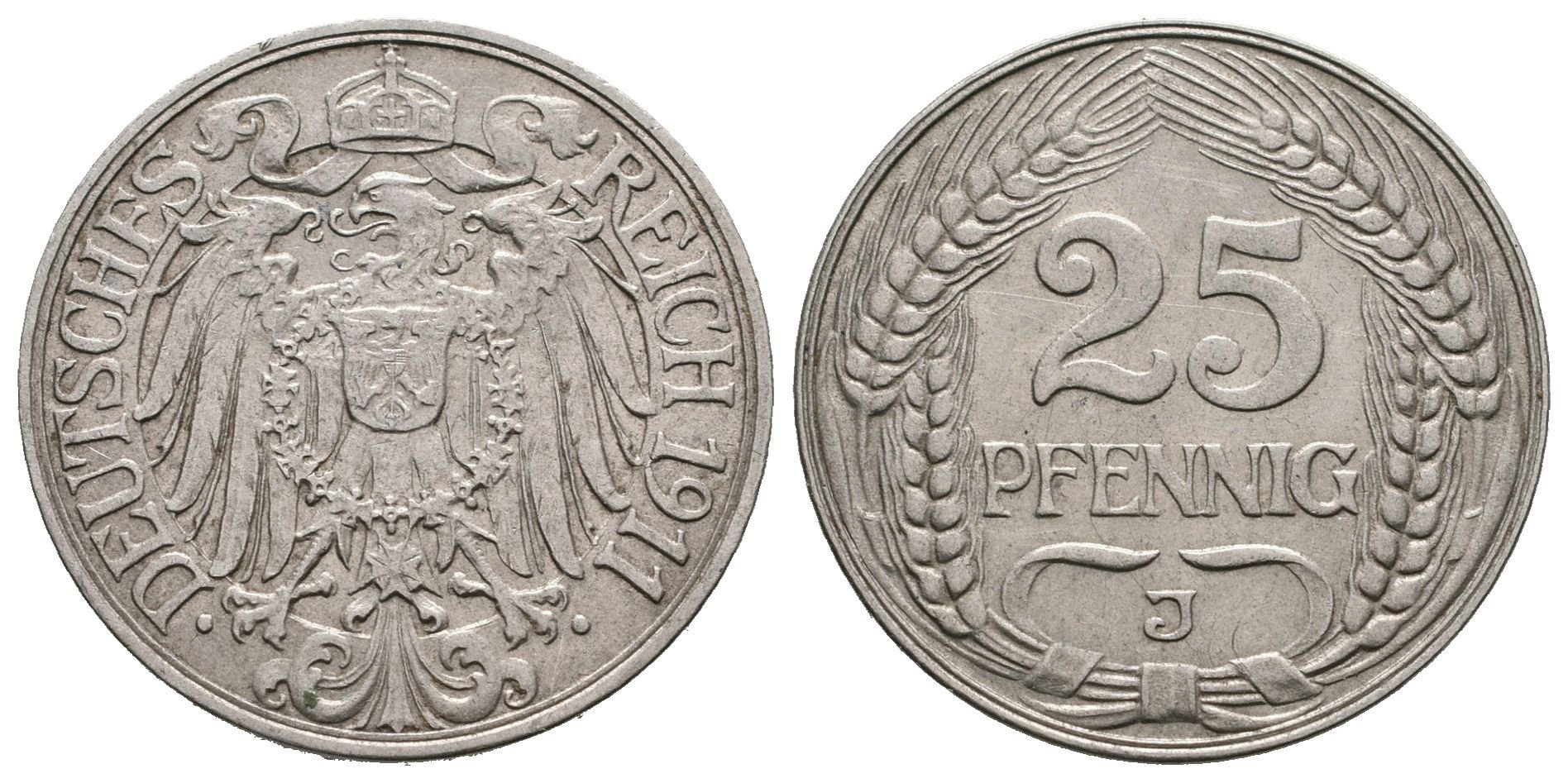 25 Pfennig 1911 J